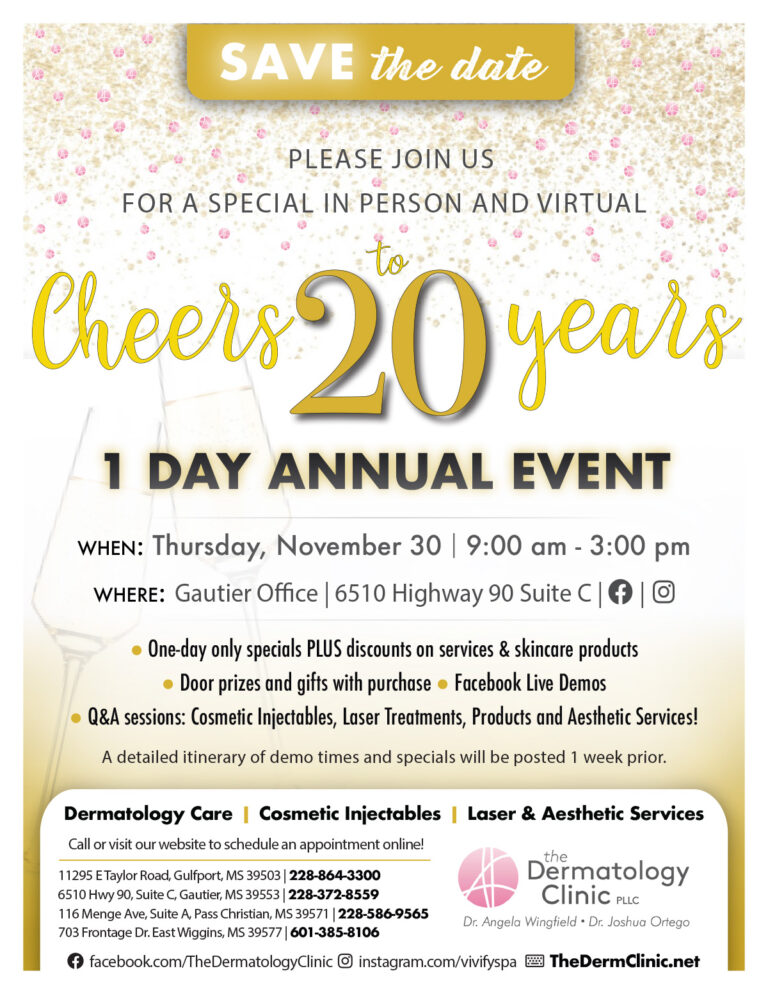 Save The Date – Thur., Nov. 30 – Cheers to 20 Years 1 Day Annual Event