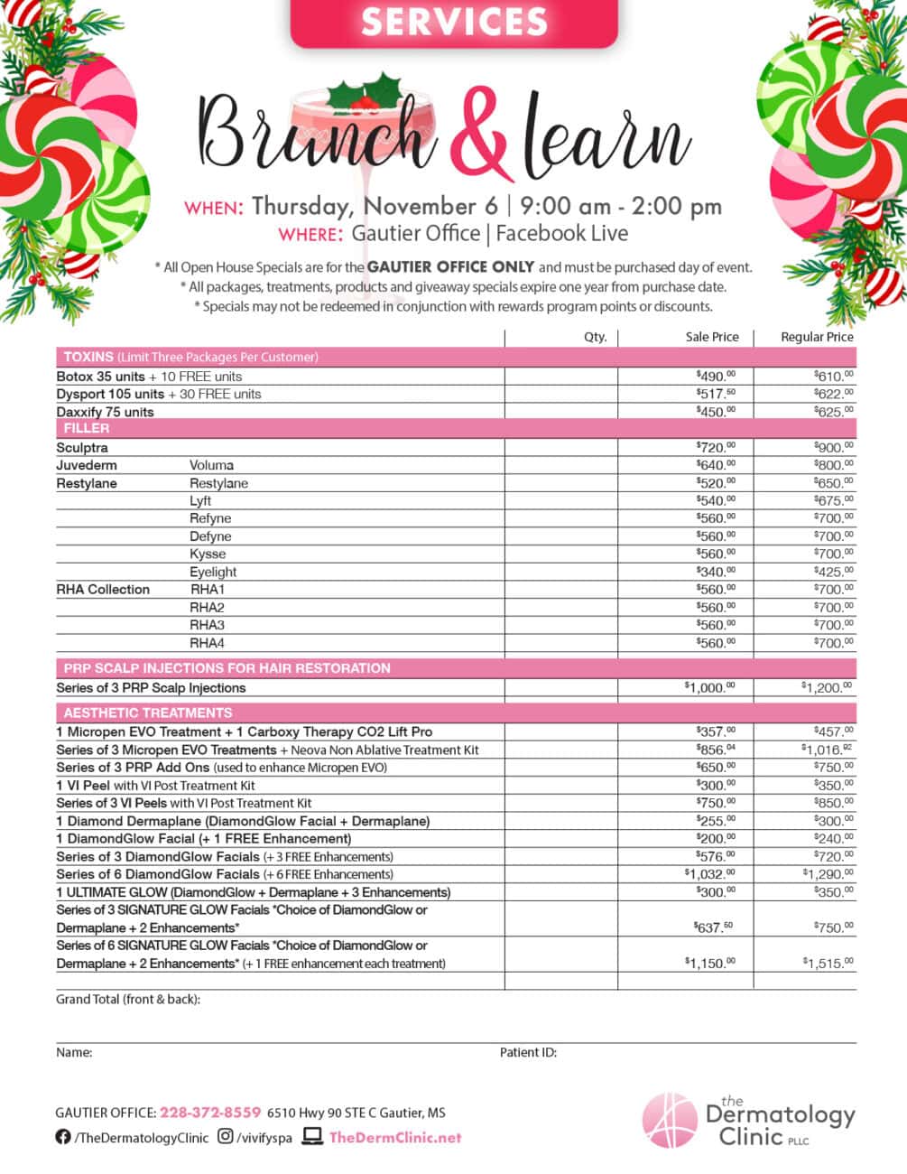 Gautier Open House 2025 - Brunch & Learn 1 Day Annual Event - Event Packet