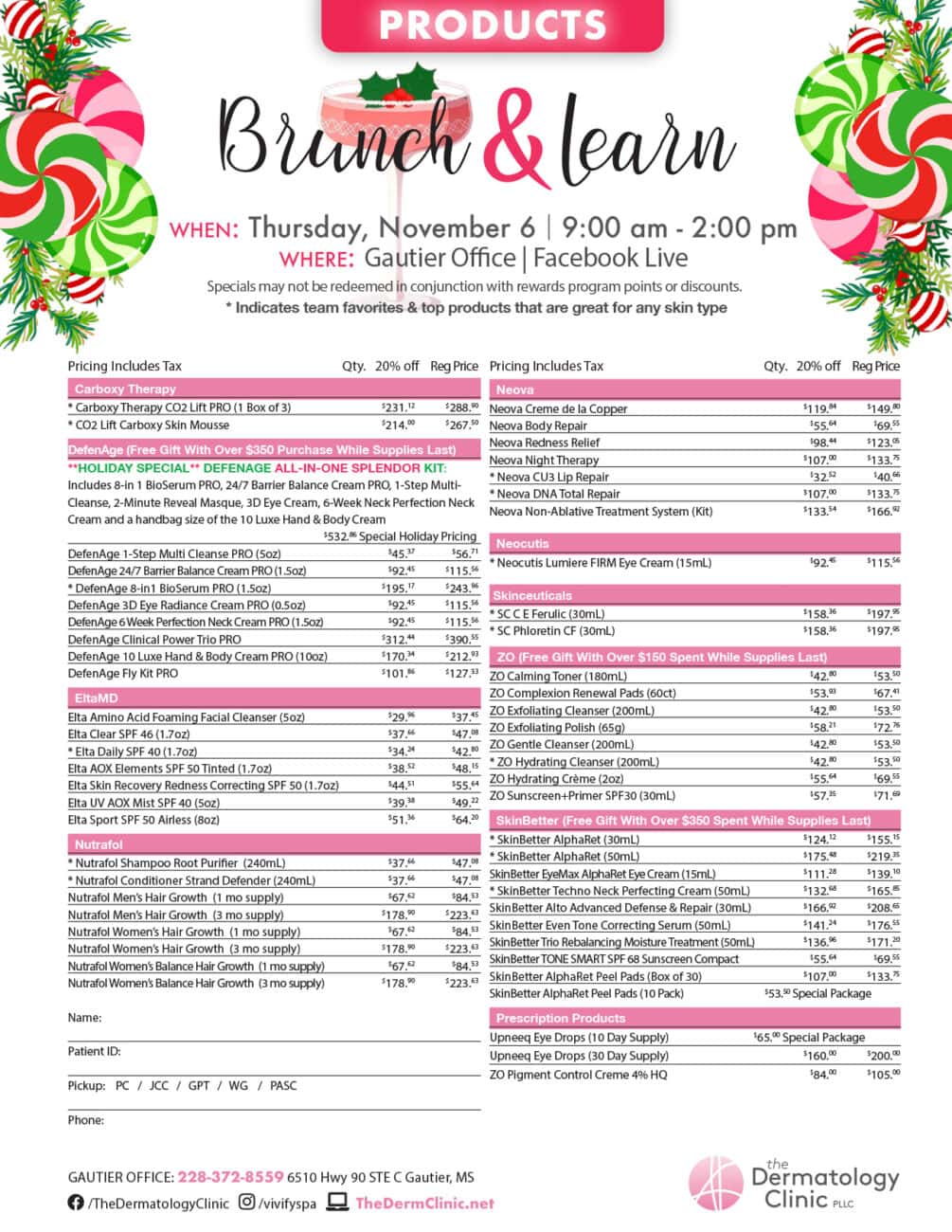 Gautier Open House 2025 - Brunch & Learn 1 Day Annual Event - Event Packet