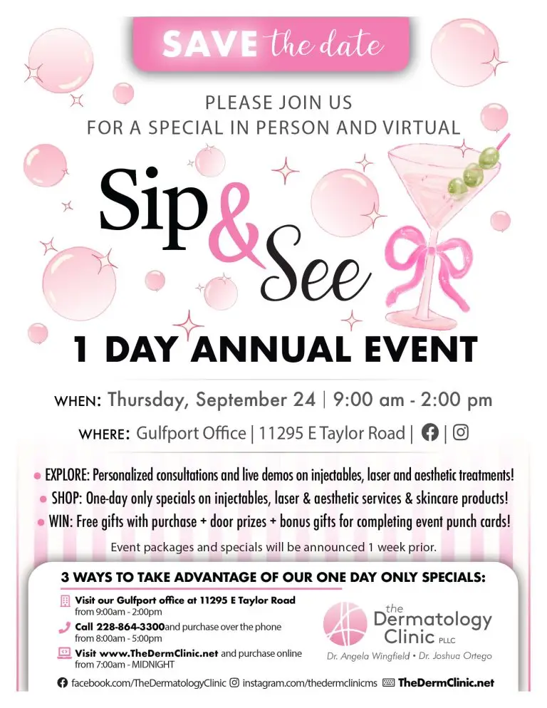 Save The Date – Thur., Sept. 24 – Sip & See 1 Day Annual Event