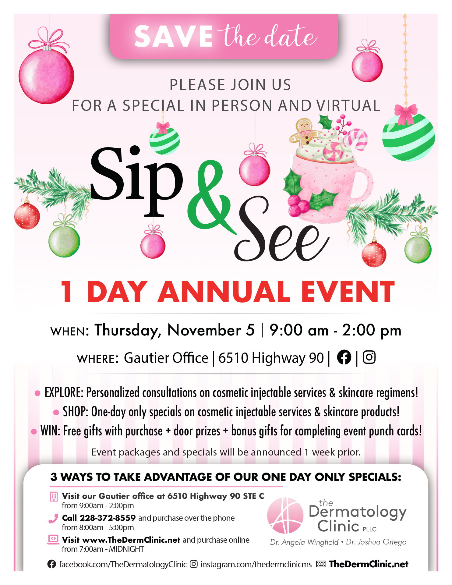 Gautier Holiday Sip & See 1-day annual event