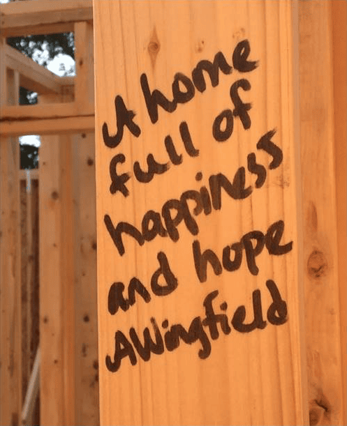 A home full of happiness and hope